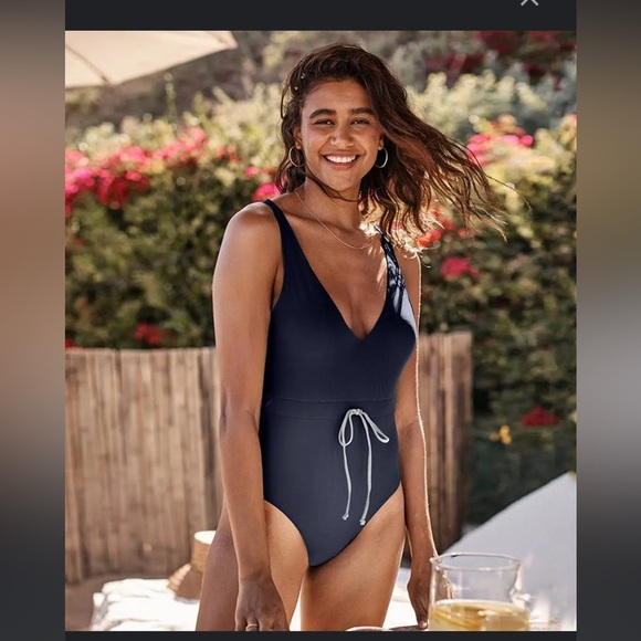 Summersalt Tie Waist Backflip One
Piece Swimsuit - Picture 1 of 6